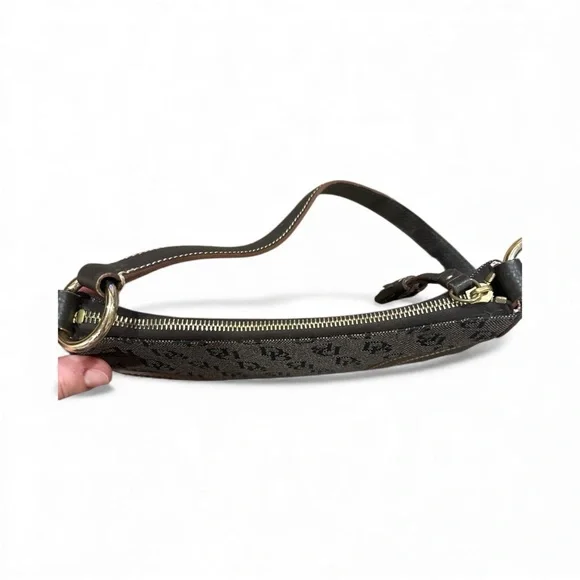 DOONEY & bourke Elegant Blue and Brown Shoulder Bag - Picture 5 of 6